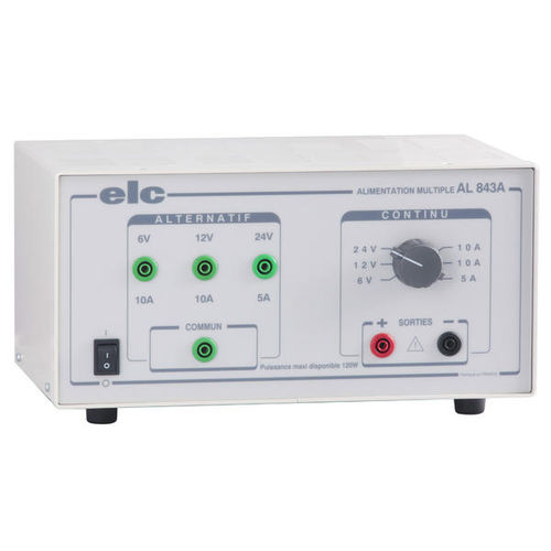 Fonte de alimentação elétrica de mesa - AL843A - ELC construction électronique - CA/CC