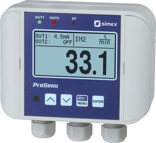 Indicador de temperatura - ProSens QM-612 - SIMEX Sp. z o.o. - de fluxo / universal / de umidade