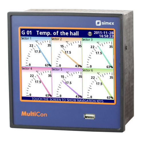 Indicador de fluxo - MultiCon CMC-141 - SIMEX Sp. z o.o. - de processo / de temperatura / de corrente