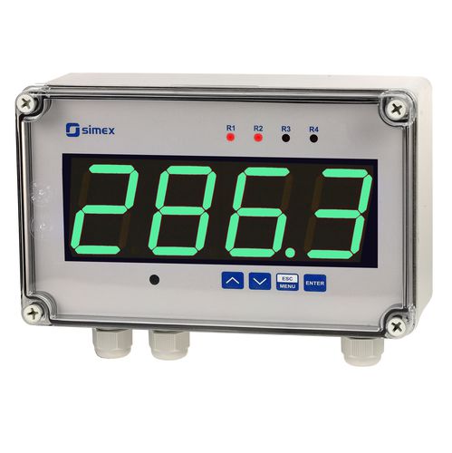Indicador de temperatura - SUR-457 series - SIMEX Sp. z o.o. - de processo / de corrente / de tensão