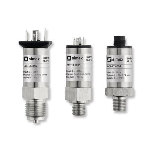 Transmissor de pressão para ambientes agressivos - CCE-17.600G series - SIMEX Sp. z o.o. - absoluta / de membrana / 4–20 mA