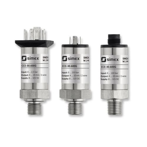 Transmissor de pressão absoluta - CCE-30.600G series - SIMEX Sp. z o.o. - cerâmico / 4–20 mA / 0–10 V