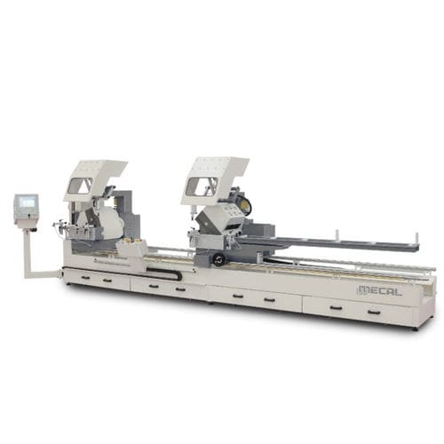 Máquina de corte de duas cabeças para PVC - SW 553 REVERSE GARDA-3    - MECAL - para alumínio