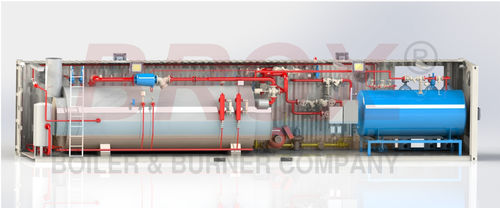 Gerador de vapor superaquecido - BROX BOILER & BURNER COMPANY - a vapor saturado / flamotubular / em contêiner