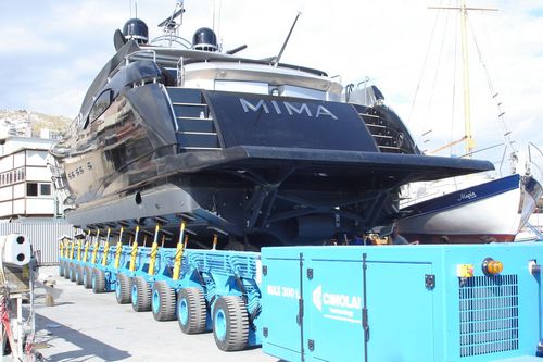 Carro de transferência motorizado mais de 6 eixos - MBT 300 - CIMOLAI TECHNOLOGY - para barco