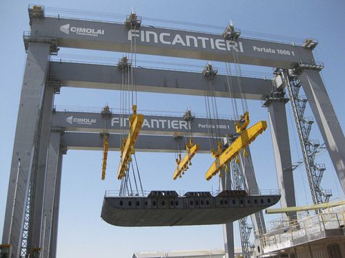 Guindaste de pórtico de rodas - MST 1000 - CIMOLAI TECHNOLOGY - para descarregamento de navios