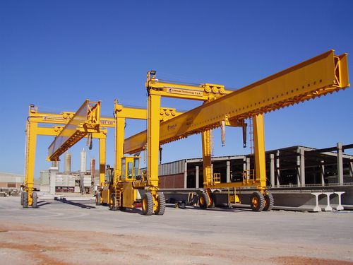 Guindaste de pórtico de rodas - MST 130 - CIMOLAI TECHNOLOGY - para canteiros de construções pré-fabricadas