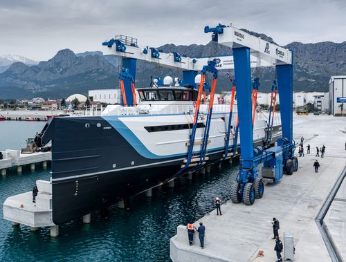 Guindaste de pórtico móvel - MBH 560 - CIMOLAI TECHNOLOGY - para aplicações marítimas / para descarregamento de navios