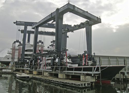 Guindaste de pórtico móvel - MBH 220 - CIMOLAI TECHNOLOGY - para descarregamento de navios