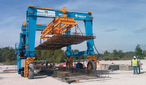 Transportador de contêineres "straddle carrier" para infraestruturas - MST 50t - 29/39 - CIMOLAI TECHNOLOGY