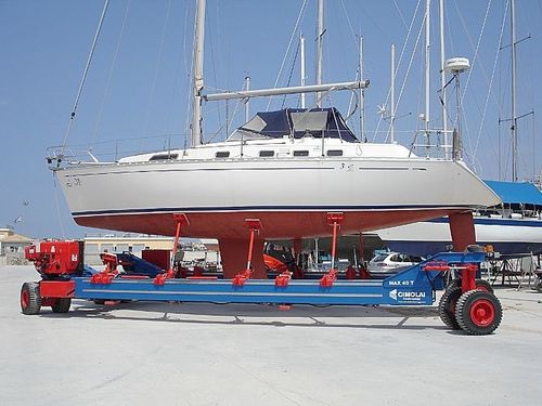 Carro de transferência motorizado com 4 eixos - MBT 40t - 5 - CIMOLAI TECHNOLOGY - para barco