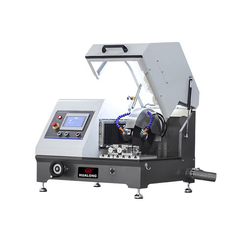 Máquina de corte para metalografia - HLC-350YAT - Shanghai Hualong Test Instruments Corporation - com faca rotativa / para metais / de amostras
