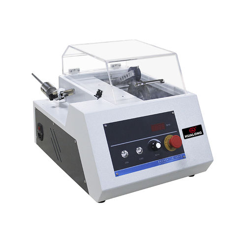 Máquina de corte para metalografia - HLC150 - Shanghai Hualong Test Instruments Corporation - com faca rotativa / para metais / de amostras