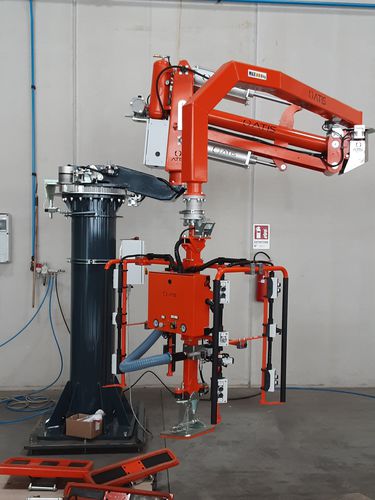 Manipulador pneumático - ATISmirus 500 VT - ATIS s.r.l. - com ventosa / de coluna / para a indústria da pedra
