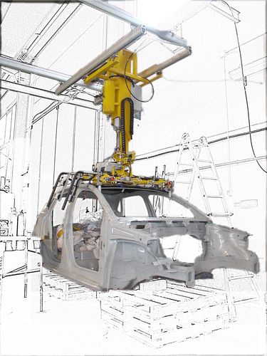 Manipulador com garra - Atislinear  - ATIS s.r.l. - para movimentação de componentes automotivos / para movimentação / assistido