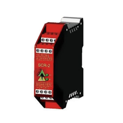 Relé de segurança de freio de emergência - SCR-2 - Idem Safety Switches - 2 NF / para trilho DIN