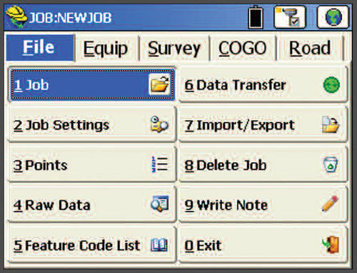 Software de topografia - FAST Survey - Spectra Precision