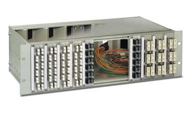 Painel de distribuição modular de fibra óptica - 19", 3 HU - Rosenberger OSI