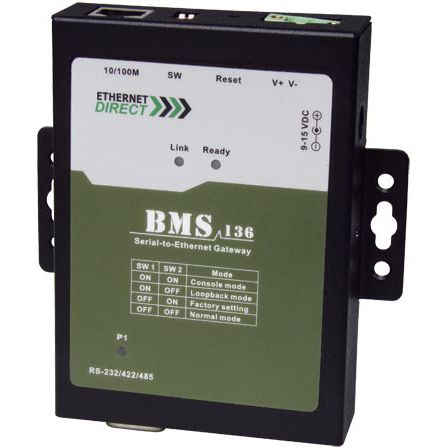 Servidor de periférico serial - BMS-xxx series - Ethernet Direct - RJ45 / industrial