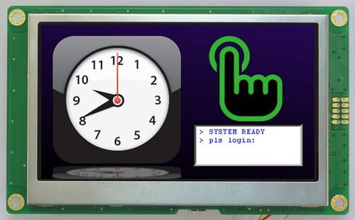 Módulo de visualização TFT LCD - HMT043ATA-2C - TOPWAY LCD - com tela sensível ao toque / 480 x 272 / industrial