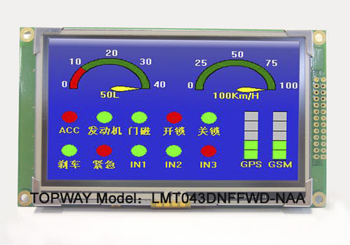 Módulo de visualização TFT - LMT043DNFFWD-NCA - TOPWAY LCD - em cores / industrial / sob medida
