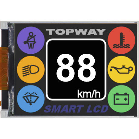 Módulo de visualização TFT LCD - LMT028DNHFWL-1 - TOPWAY LCD - em cores / 320 x 240 / industrial