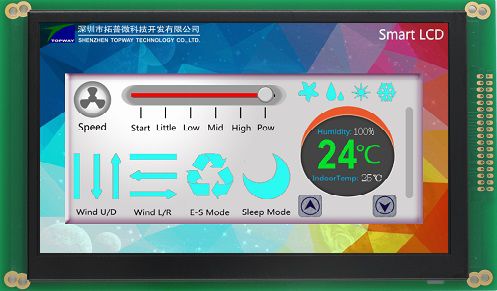 Módulo de visualização LCD - LMT070DICFWD-NJN - TOPWAY LCD - em cores / 800 x 480 / industrial