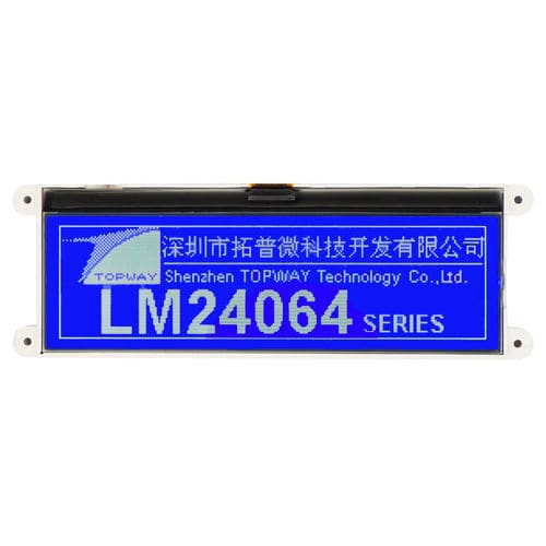 Módulo de visualização LCD - LM24064JFW - TOPWAY LCD - gráfico / monocromático / matriz de pontos