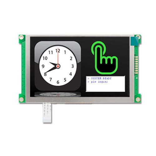 Display TFT LCD - LMT050DNCFWU-NWN - TOPWAY LCD - em cores / 800 x 480 / 5"
