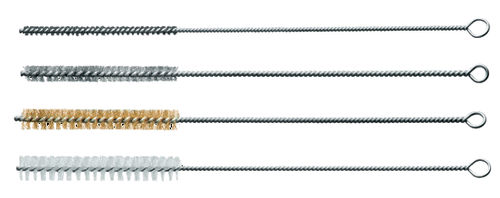 Escova tubular cilíndrica - STA, ROF, MES, PA series - Lessmann - de limpeza / de rebarbagem / em aço inoxidável
