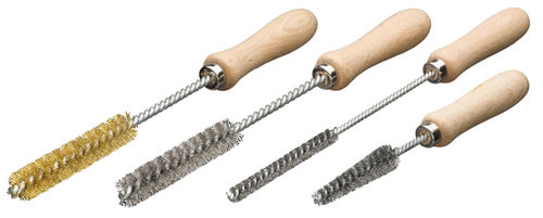 Escova tubular espiral - STA, ROF, MES series - Lessmann - de limpeza / de rebarbagem