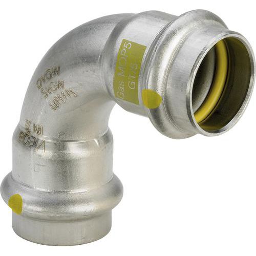 Conexão hidráulica - Sanpress Inox G - Viega GmbH & Co. KG - com anel de corte / de crimpar / cotovelo
