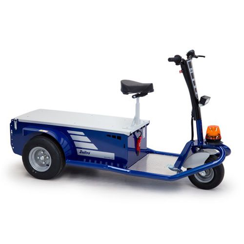 Trator elétrico - JACK L 1200W series - ZALLYS - de 3 rodas / para operador sentado a bordo / compacto