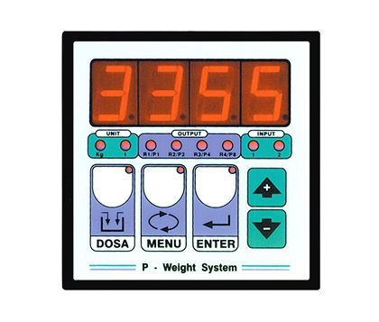 Indicador digital de peso - PWS  - LAUMAS Elettronica - com display LED / de parede / embutido
