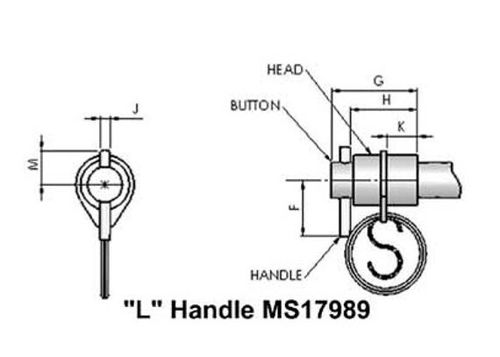 Pino trava rápida dupla ação - MS 17988, MS 17990 series - Specialty & Fasteners Components