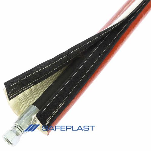Espaguete tubo de proteção - SFSWV-RD Series - SAFEPLAST OY - tubular / para mangueiras / em borracha de silicone