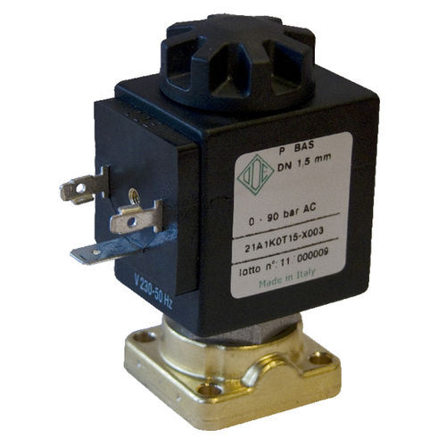 Válvula solenoide de ação direta - 21A1K0T15 - ODE - de 2 vias / NF / para água