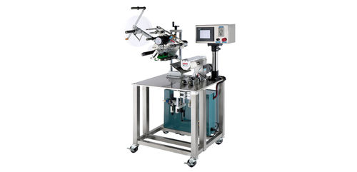 Rotuladora semiautomática - AAM-505 - CHYNG CHEEUN MACHINERY CO.,LTD - wrap-around / 2 etiquetas