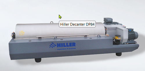 Decanter para desidratação de lodo - DP84 - Hiller GmbH - centrífugo / horizontal / para grandes volumes