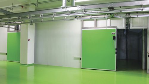 Porta de correr - CANTEK Cold Storage - Meat Processing - para ambiente interno / para câmara frigorífica / rápida