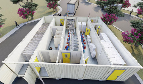 Linha de processamento de pescado - CANTEK Cold Storage - Meat Processing