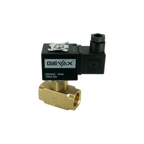 Válvula solenoide de ação direta - 1401-KDND040-060-G220AC - Gevax Flow Control Systems - de 2 vias / normalmente fechada / para água