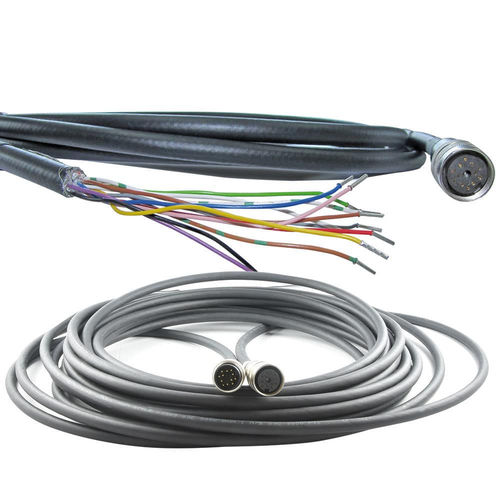 Cabo de dados - AK12 series - ETH-messtechnik gmbh - DIN / blindado / para sensor