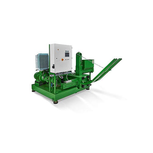 Briquetadeira de cavacos de madeira - RUF LIGNUM R2 - RUF. BRIQUETTING SYSTEMS - em madeira / para briquetes retangulares / automática