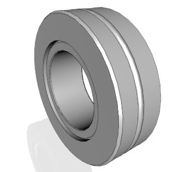 Mancal liso de contacto oblíquo no anel axial - DGE-SX series - Nadella Group - em aço / impregnado de óleo / para cargas pesadas