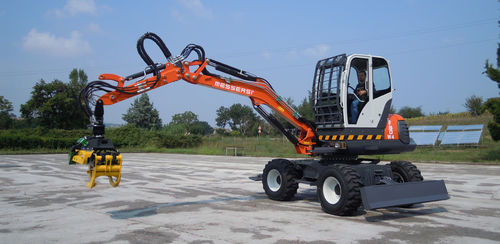 Grua florestal com lança articulada - CF-80 W4 - Messersì S.p.A. - móvel