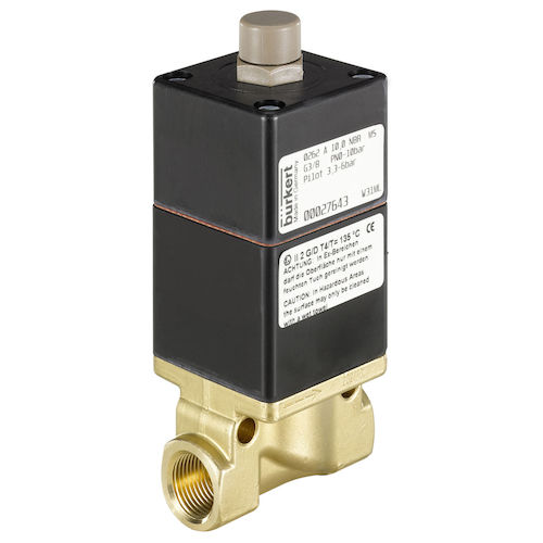 Válvula de diafragma - 0262  - BÜRKERT FLUID CONTROL SYSTEMS - com acionamento pneumático / para combustível / para vapor