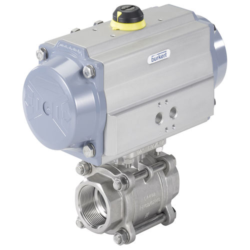 Válvula de esfera - 8805  - BÜRKERT FLUID CONTROL SYSTEMS - com acionamento pneumático / de regulação / para água