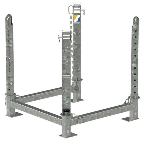 Suporte de big bags - SECATRI BASIC - Secatol SAS - em aço galvanizado / elevatório