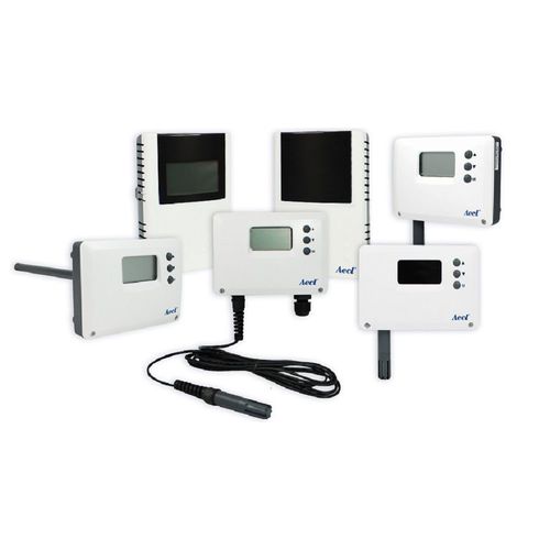 Sensor de umidade e temperatura de ponto de orvalho - AHT-5 Series - Autotronic Enterprise Co., Ltd. (Aecl) - relativa / de parede / montado sobre tubo